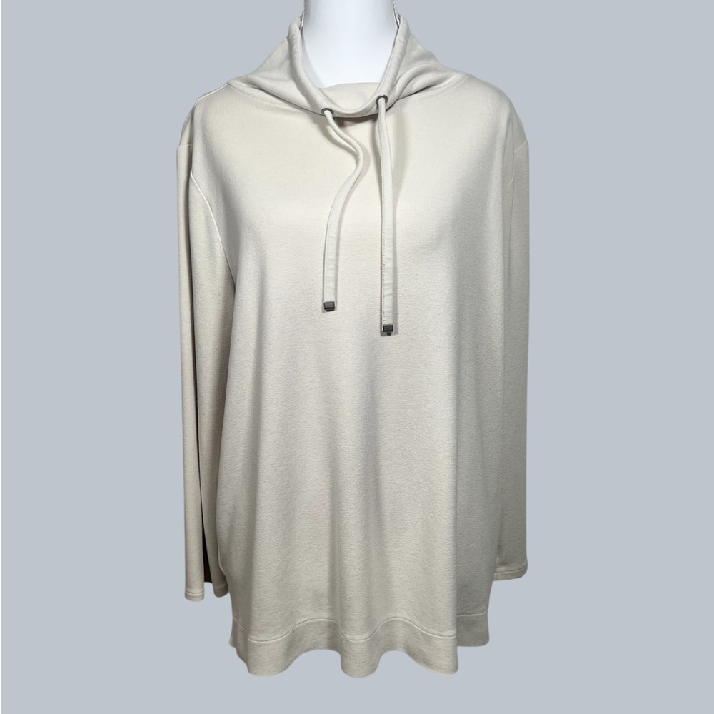 Ann Taylor Cream Cowl Neck Pullover - Size Large
